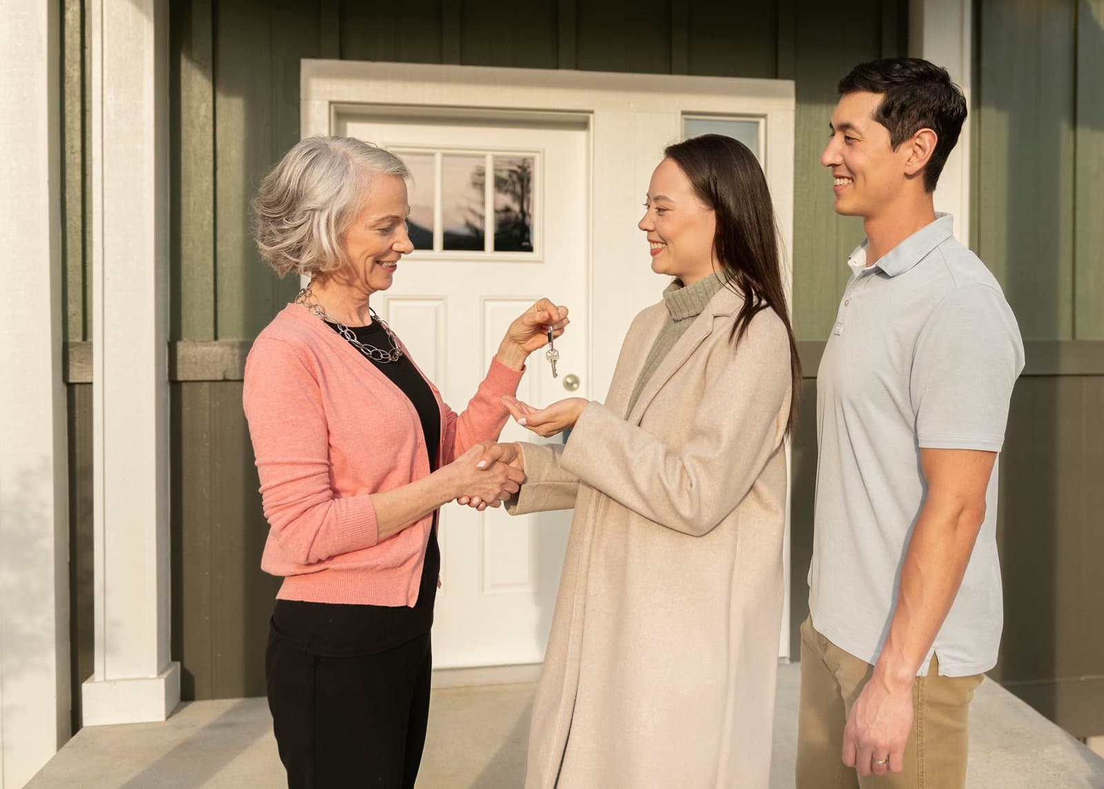 Handing over the keys to a new home